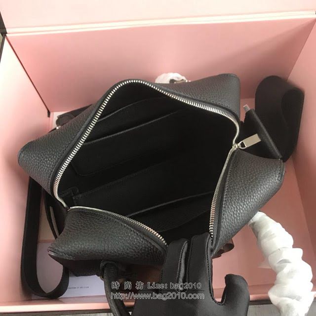 DELVAUX女包 Delvau單肩斜挎包 半手工Cool box 中號 德爾沃女手提包 手拎包 黑銀  fcs1180